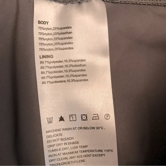 Baleaf Yoga Workout Capri Pants NEW Womens Size Small Dark Grey Deep Pockets - Picture 10 of 11